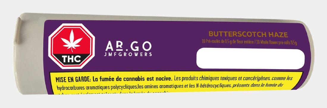 Tube de préroulés AR.GO Butterscotch Haze